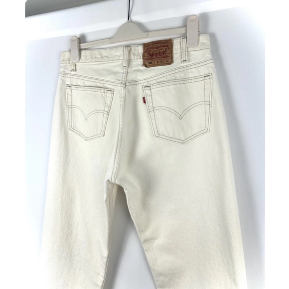 Levi's Men's Straight Jeans in White - Picture 2 of 10